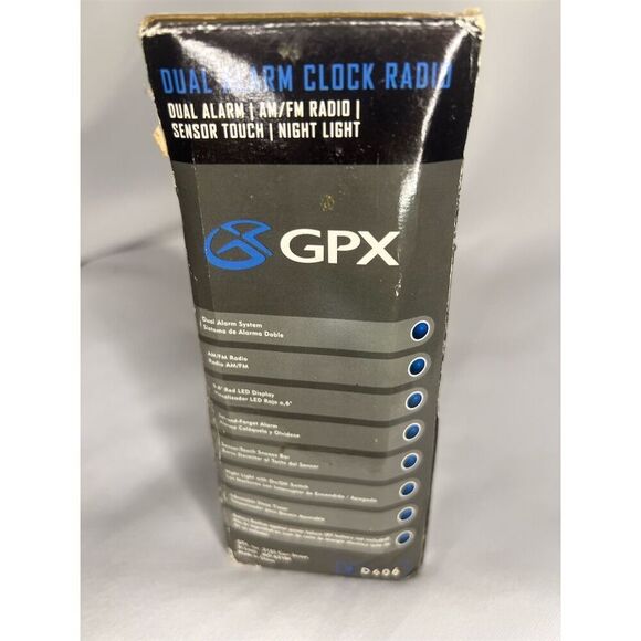 GPX Alarm Clock Radio with Snooze and Sleep Functions - Picture 6 of 6